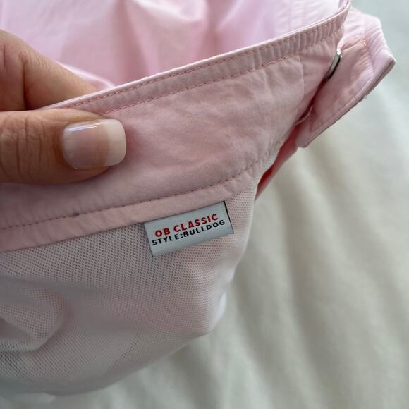 Orlebar Brown Bulldog OB Classic Swim Shorts in Pink Sand Trunks, Size 34 - Picture 14 of 16